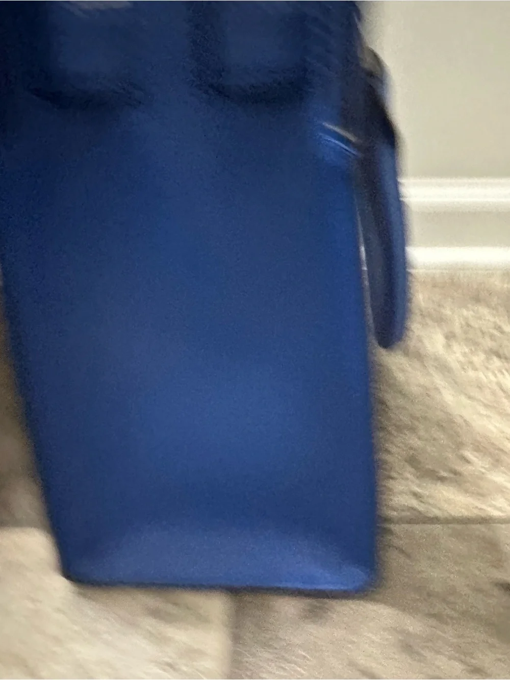 Michael Kors Royal Blue Saffiano Satchel with MK Charm